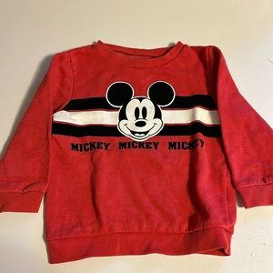 Disney Junior Mickey Mouse red toddler sweatshirt, size 5T